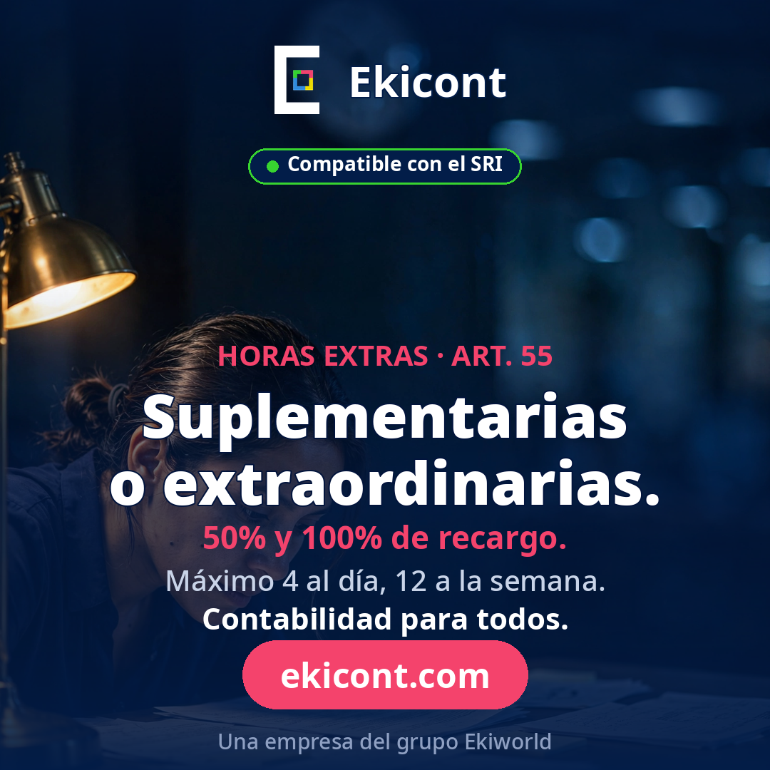 Las horas suplementarias llevan recargo del 50% o 100% según la hora; las extraordinarias, del 100% siempre.